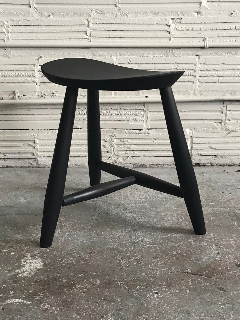 black hard maple saddle stool image 2