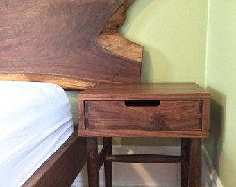 Walnut side tables