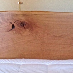 Live edge cherry platform bed. image 2