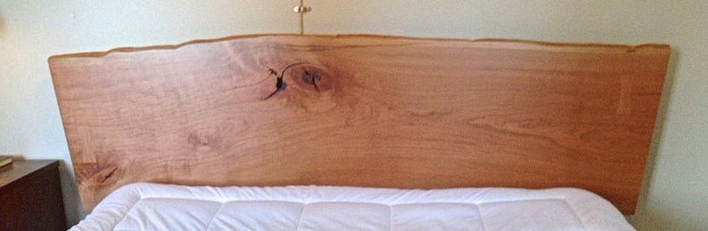 Live edge cherry platform bed. image 2