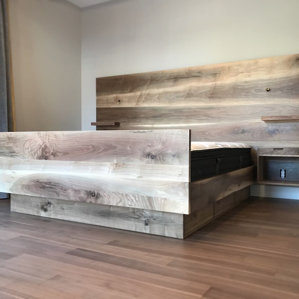 King Platform Bed Etsy