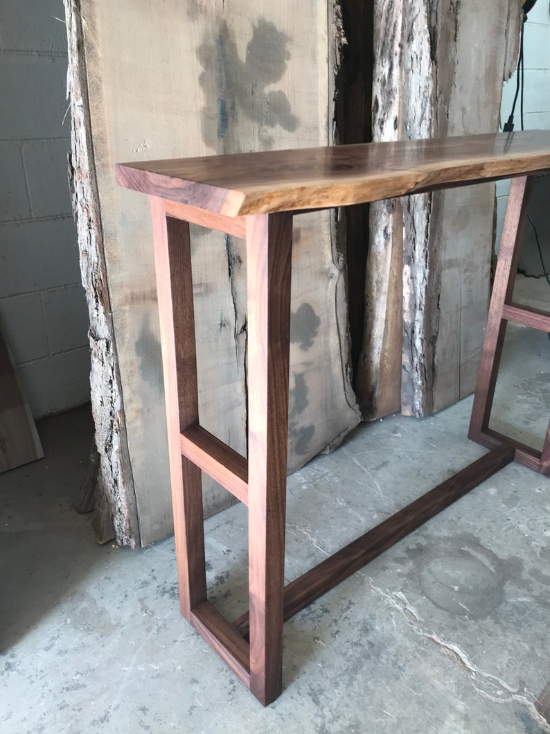 Live Edge Walnut Console - Etsy