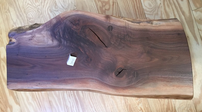 Natural edge coffee table. image 3