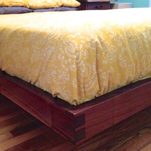 Live edge cherry platform bed. image 4