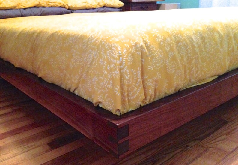 Live edge cherry platform bed. image 4