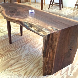 Natural edge coffee table.