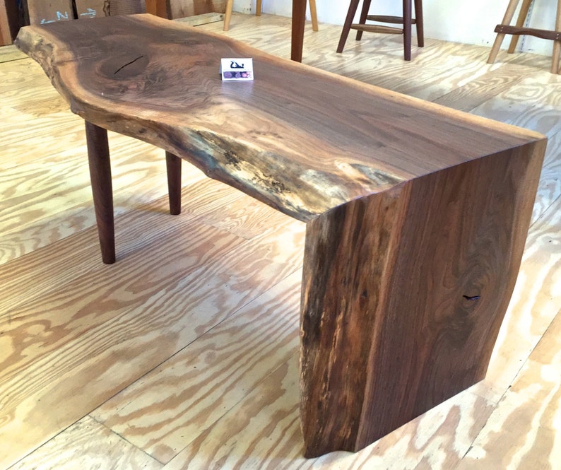 Natural edge coffee table. image 1