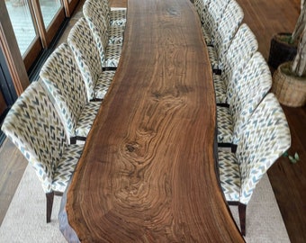 Large slab dining table