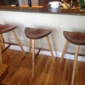 Stools made from sustainably sourced local hardwoods image 2