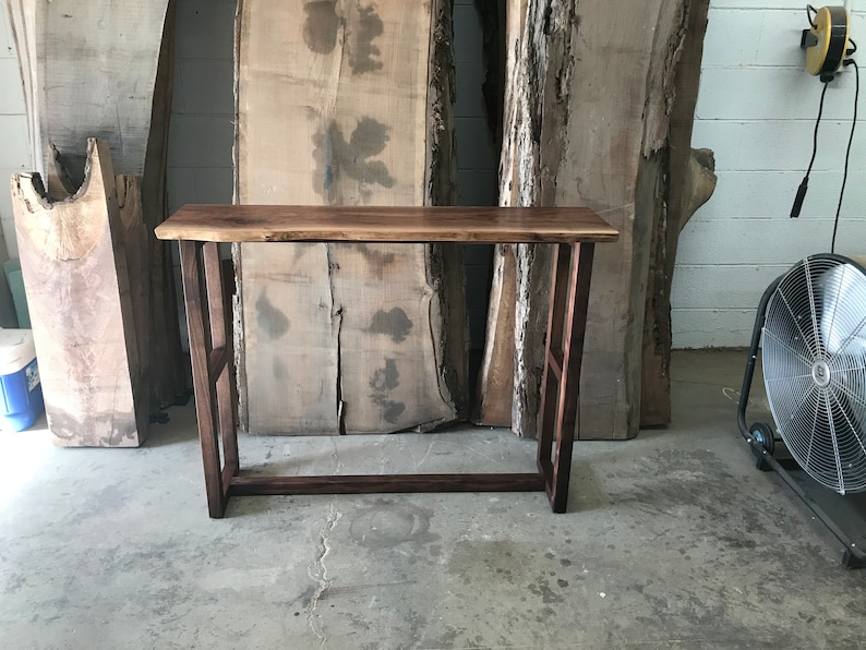 Live Edge Walnut Console - Etsy