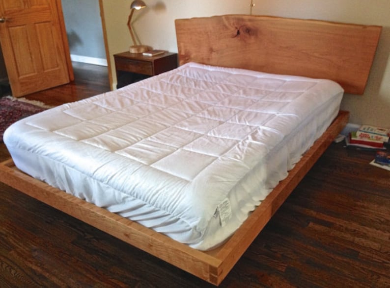 Live edge cherry platform bed. image 1