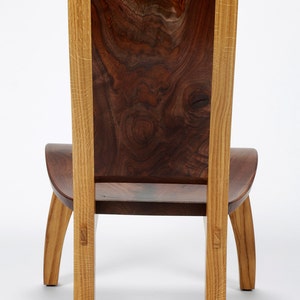 Lounge chair in highly figured walnut and white oak. image 3