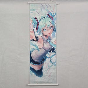 HATSUNE MIKU Vocaloid Tapestry, Scroll, Wallpaper, Poster 70cm x 25cm 12