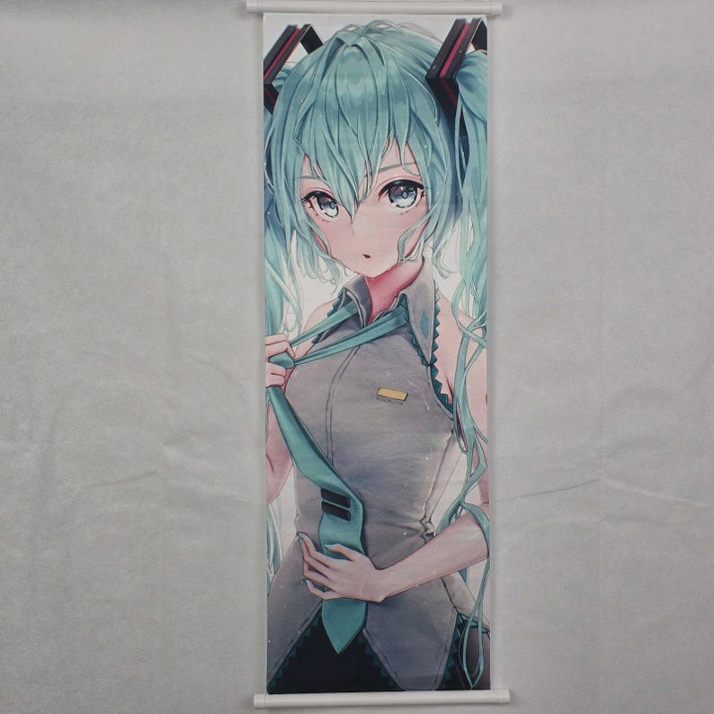 HATSUNE MIKU Vocaloid Tapestry, Scroll, Wallpaper, Poster 70cm x 25cm 11