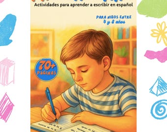 Spanish Writing Workbook for Kids | Bilingual Activities