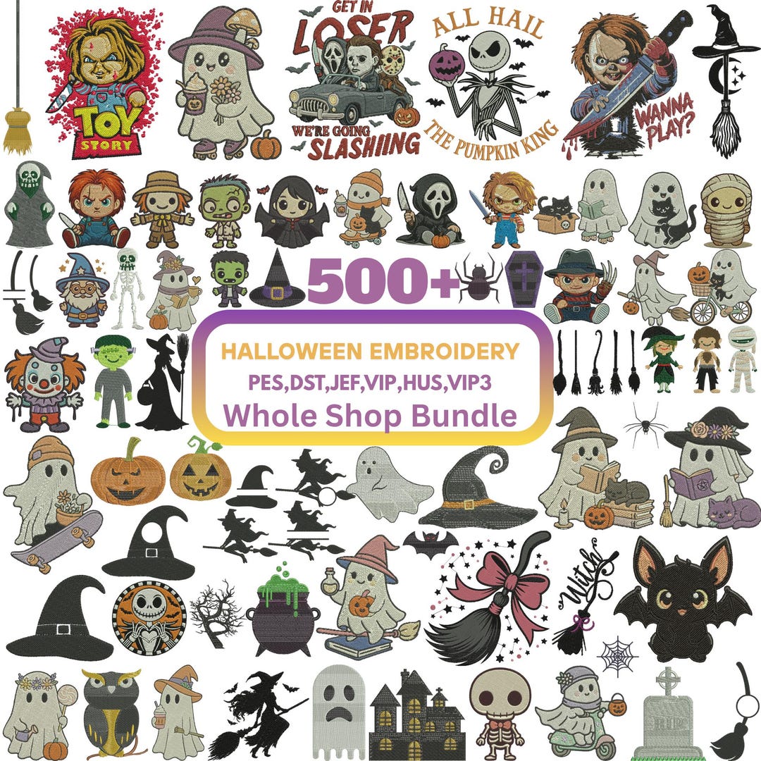 Mini Halloween Machine Embroidery Designs Mega Bundle Halloween Icons ...