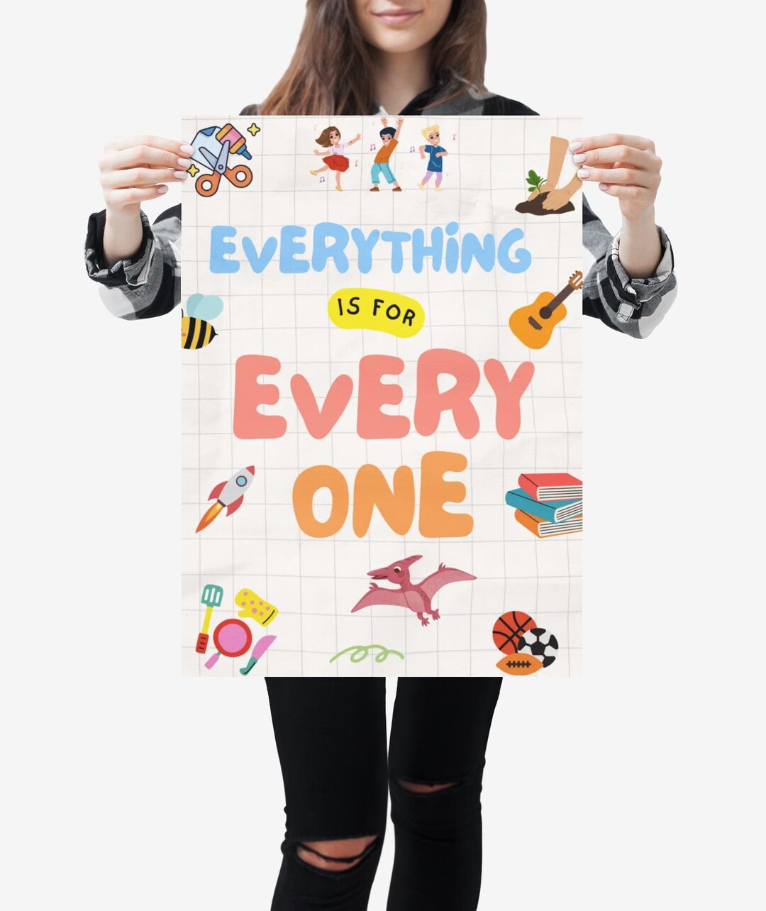 Everything is for Everyone- Safe Spaces, Inclusivity Poster, Voices of ...