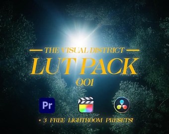 Cinematic LUT Pack for Video + 3 FREE Lightroom Presets – Instant Download!