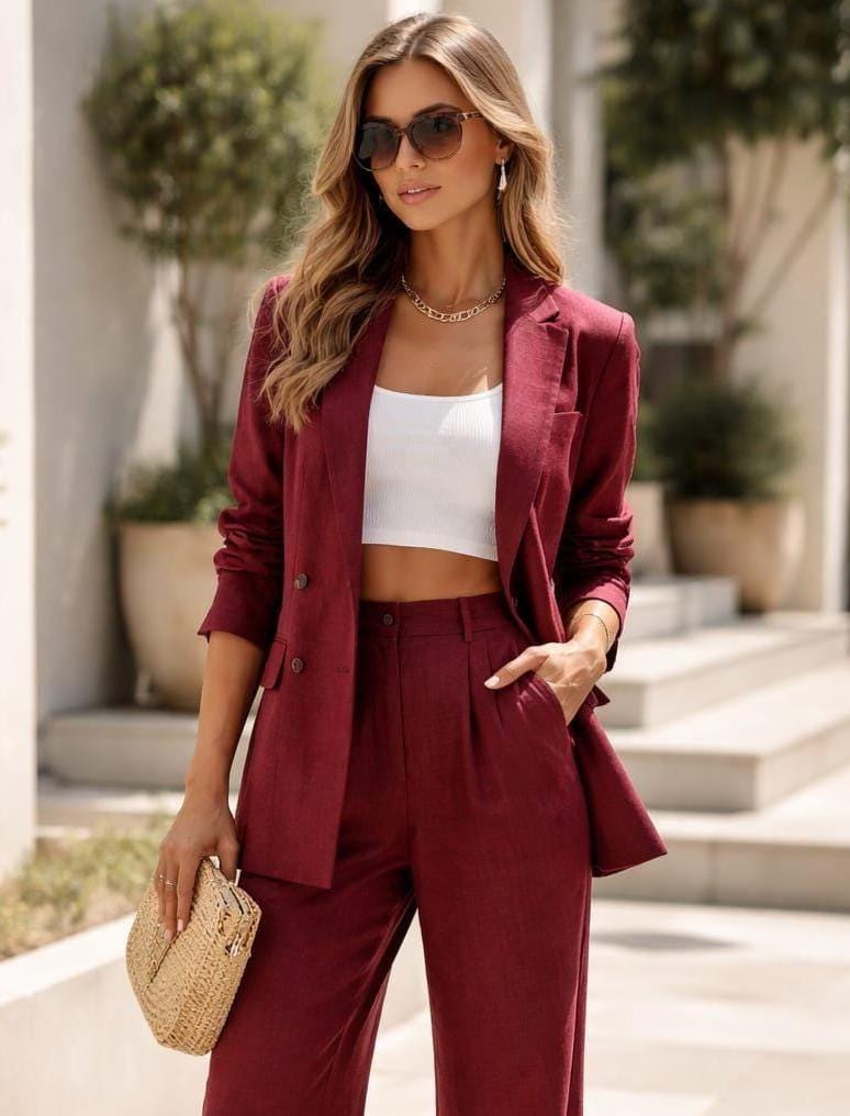 Womens burgundy suit - Etsy 日本
