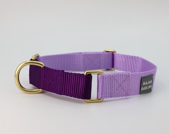 martingale collar / lilac + violet