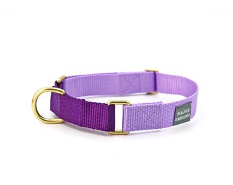 martingale collar / lilac + violet