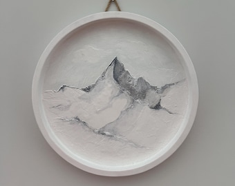 texture paste, mountains