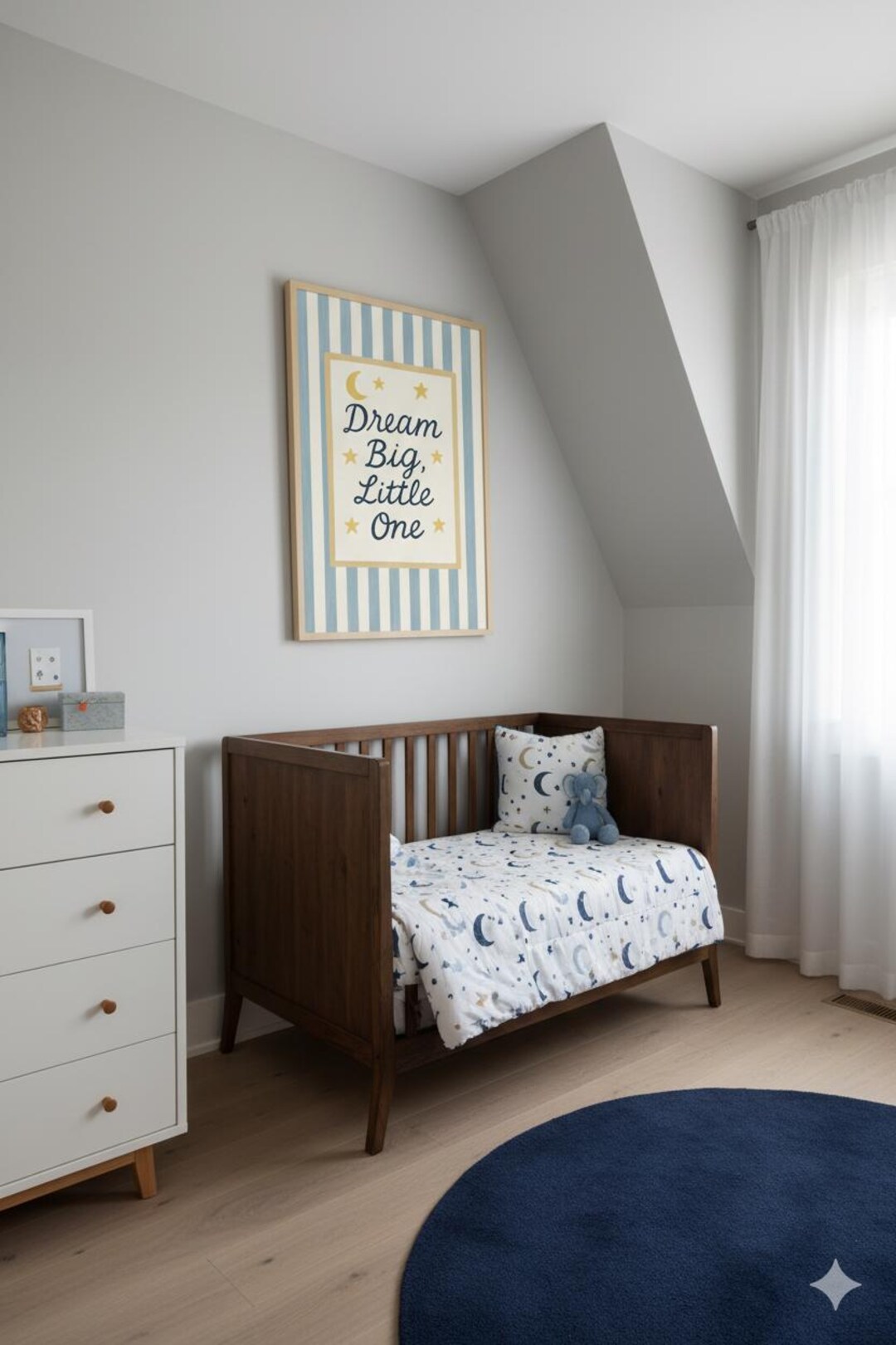 Dream Big Little One Nursery Wall Art | Kids Bedroom Decor | Digital ...