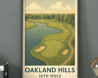 オークランドヒルズ ゴルフコース ポスター | アメリカのゴルフコース