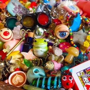 Surprise Mystery Trinket Box - Tiny Treasures - Vintage Style Miniatures - Fairy Loot - Crowcore - I SPY - Cottagecore - Easter Gift