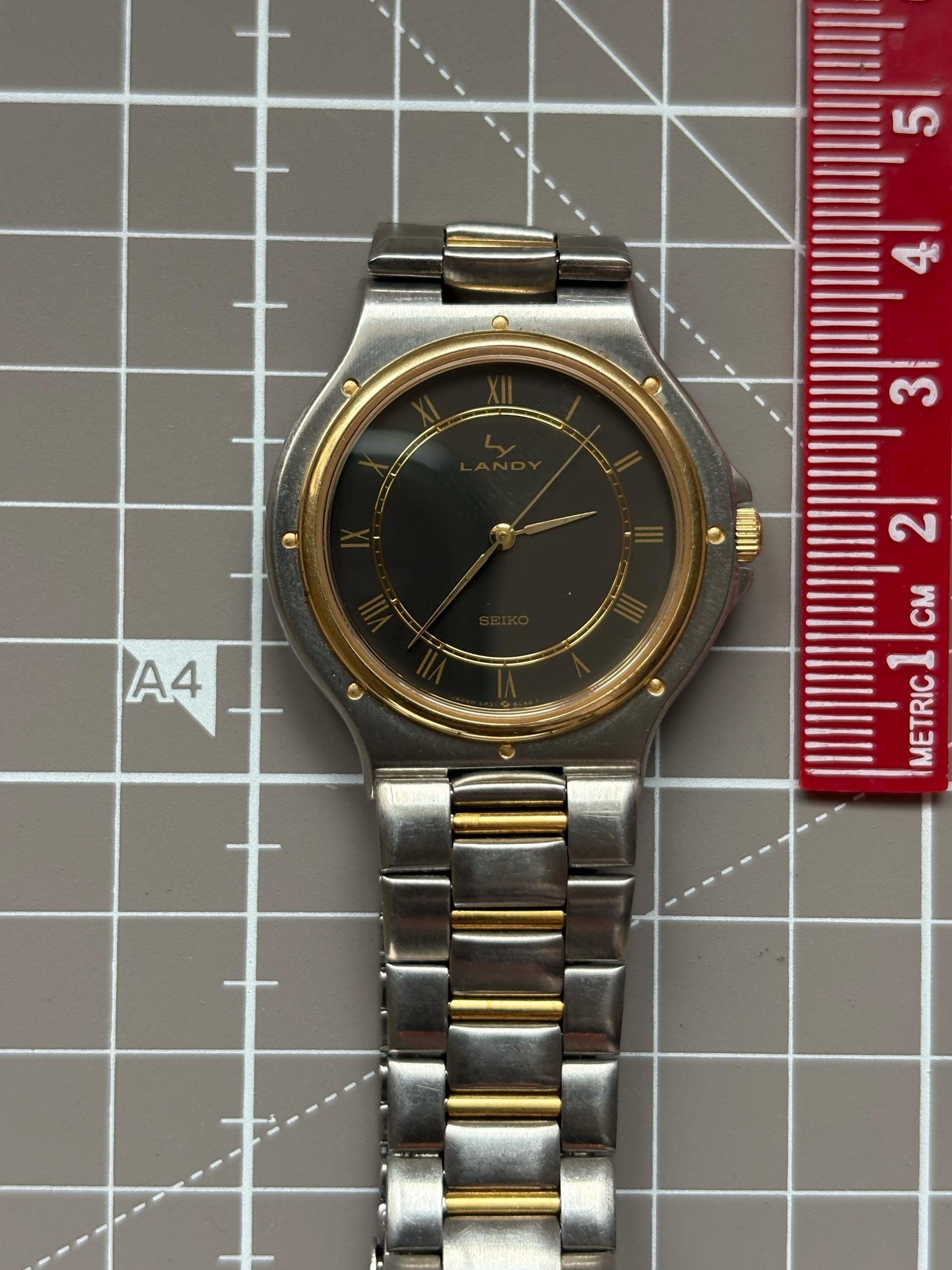 80's Vintage Watch Seiko Landy Black - Etsy