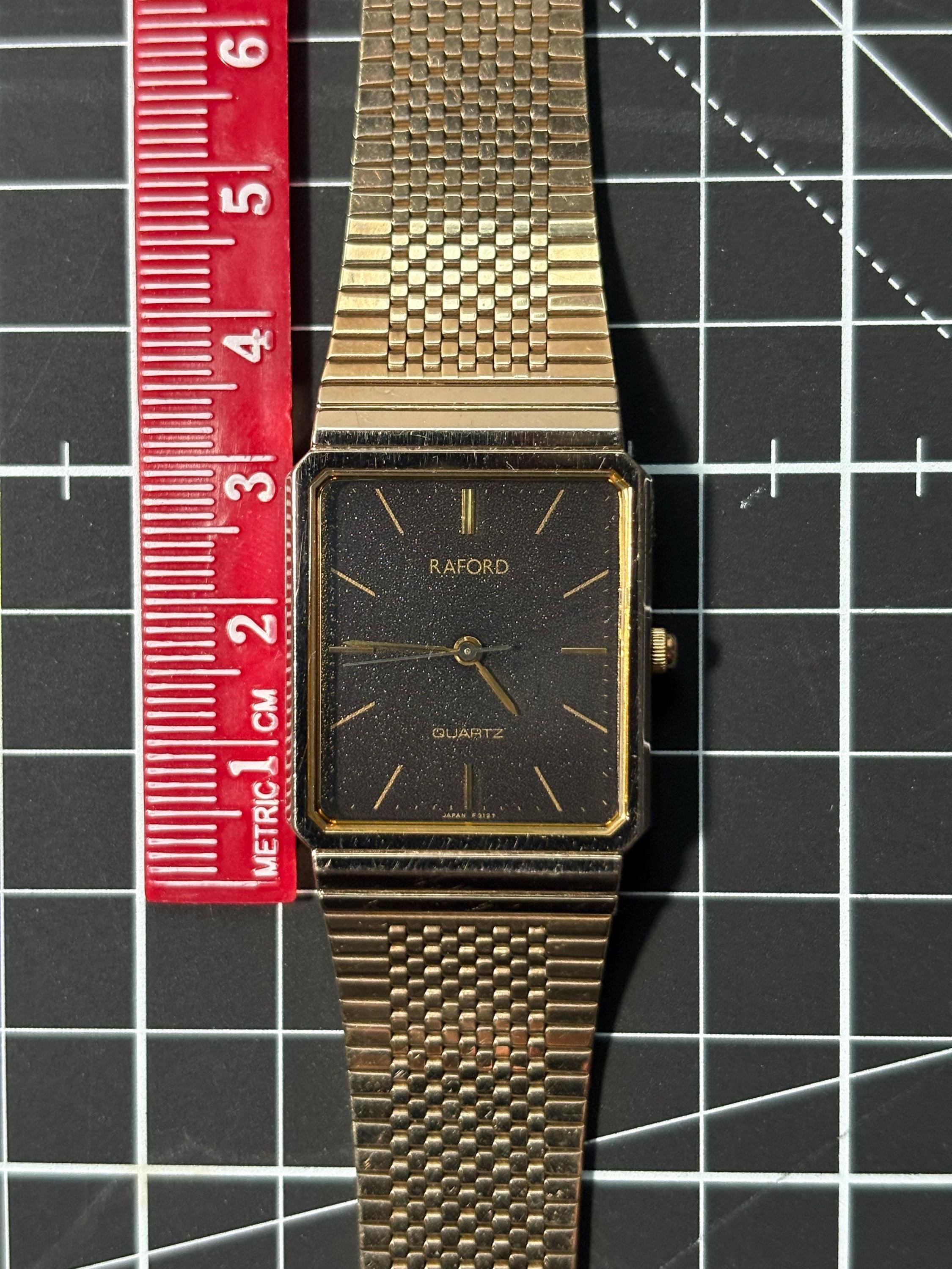 90's Vintage Golden Watch Raford - Etsy