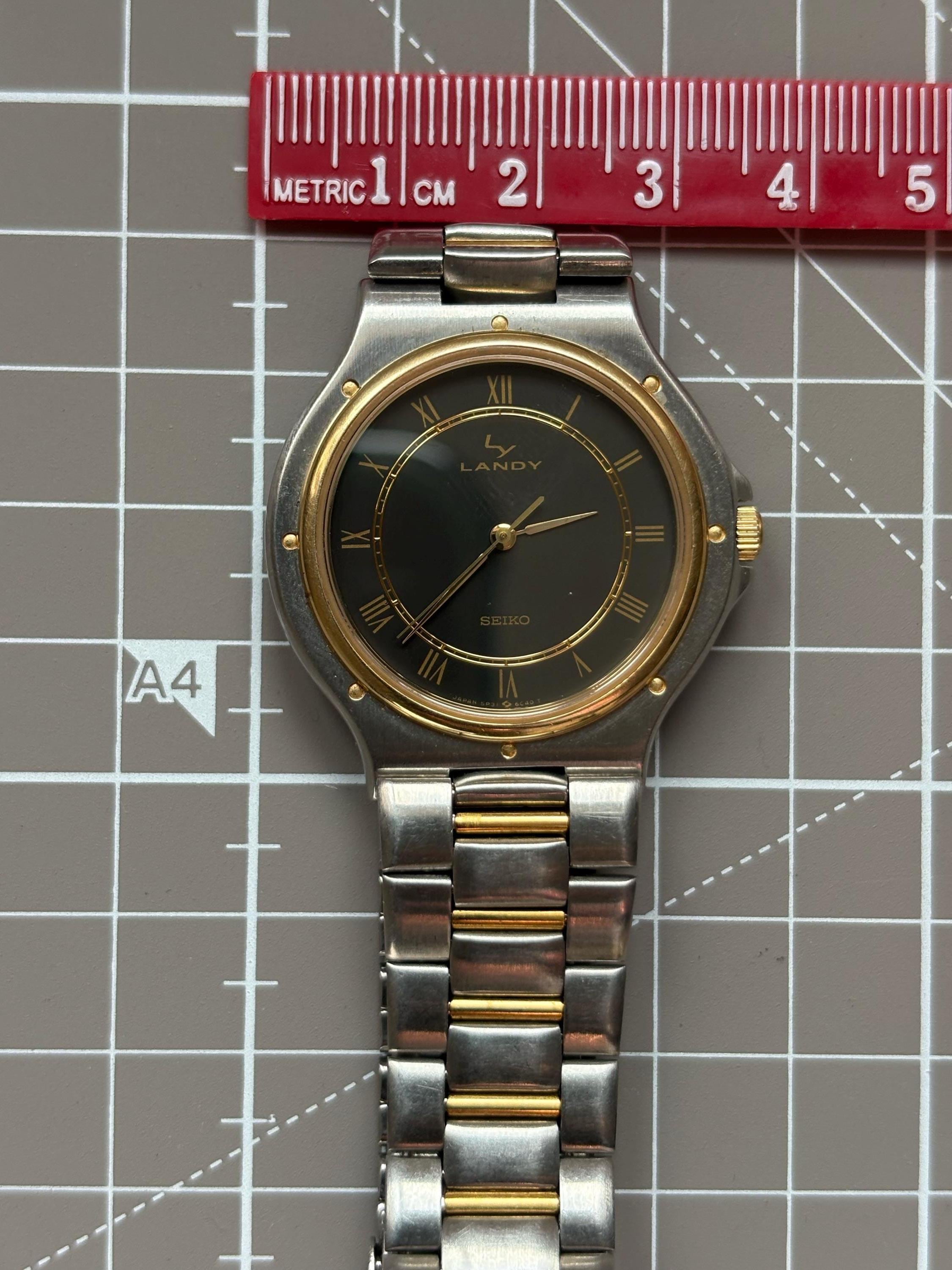 80年代ヴィンテージウォッチ セイコー ランディ ブラック - Etsy 日本