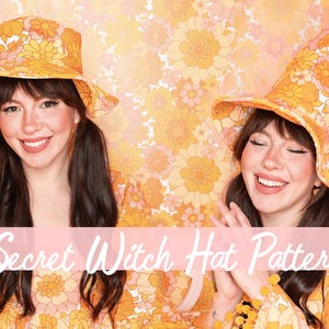 The Secret Witch Hat Reversible Sewing Pattern (DOWNLOAD AT HOME)