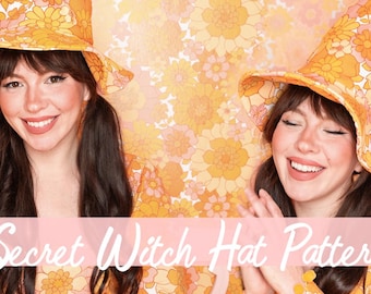 The Secret Witch Hat Reversible Sewing Pattern (DOWNLOAD AT HOME)