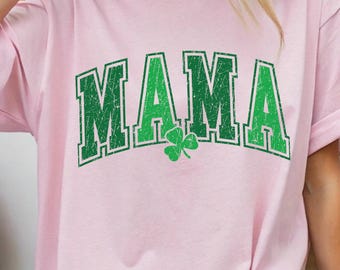 Mama T Shirt – Bella Canvas 3001 Trendy Varsity Mom Graphic Tee – Mother’s Day Christmas Gift for Her
