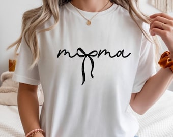 Mama Script T Shirt – Minimalist Bella Canvas 3001 Unisex Mom Shirt – Mother’s Day Christmas Gift for Her