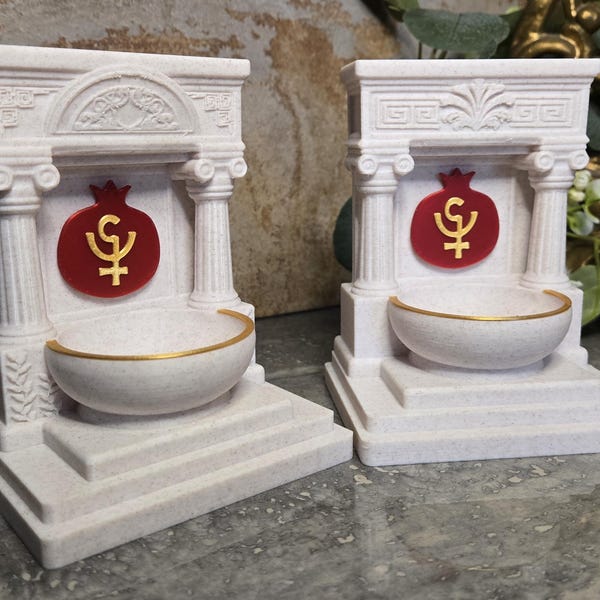 Mini Persephone Greek Altar |5 inch|Goddess of Spring and The Underworld | Planet Sign and Pomegranate| Pick Your Design