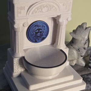 Mini Poseidon and Neptune Altar | 5 Inch Sea God Shrine | Greek and Roman Ocean, Water Magic Decor image 4