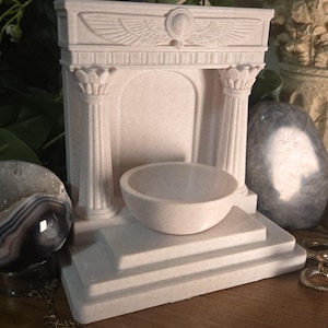 Mini altar egipcio, decoración pagana minimalista / santuario impreso en 3D