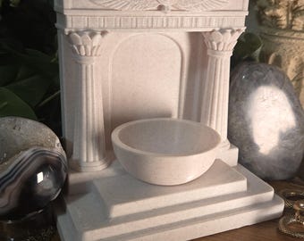 Ägyptischer Mini Altar Minimales heidnisches Altar Dekor | 3D Gedruckter Schrein