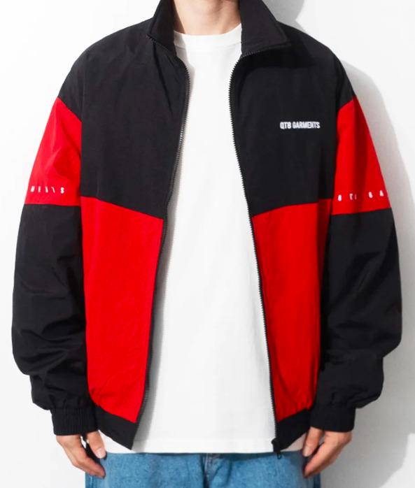 QT8 GARMENTS ジャケット　レッド　ジャンパー　ブルゾン Qt8 Garments Jacket | Qt8 Garments Old Track Jacket