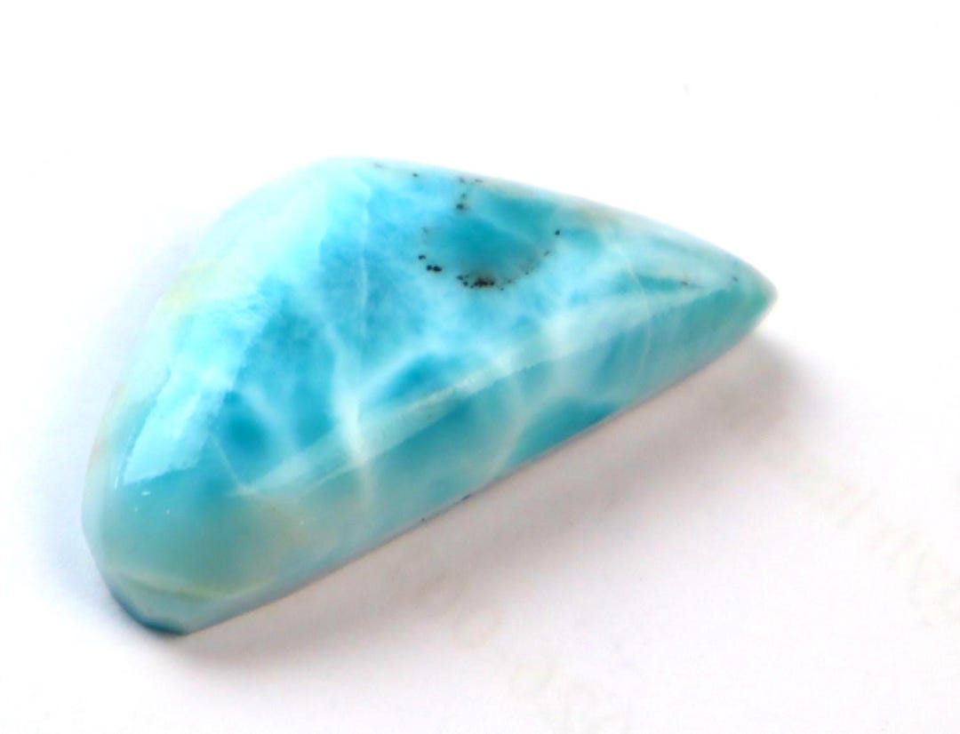 Unusual Pattern Natural Sky Blue Dominican Larimar Cabochon 35mm - Etsy