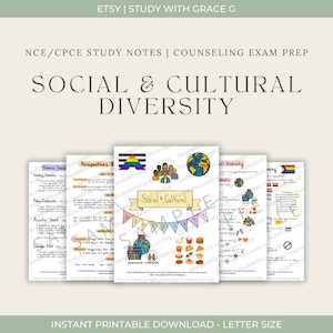 Apuntes de estudio sobre diversidad social y cultural: Preparación para el examen CPCE NCE (Descargar PDF)