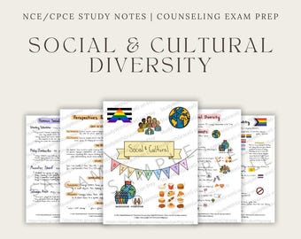 Social & Cultural Diversity Study Notes: CPCE NCE Exam Prep (PDF Download)