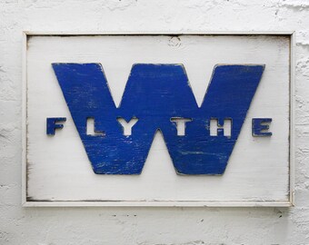 cubs w flag etsy