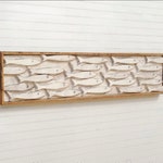 Framed Fish Art Minnow School Wooden Fish Wall Art Fish Decor Etsy