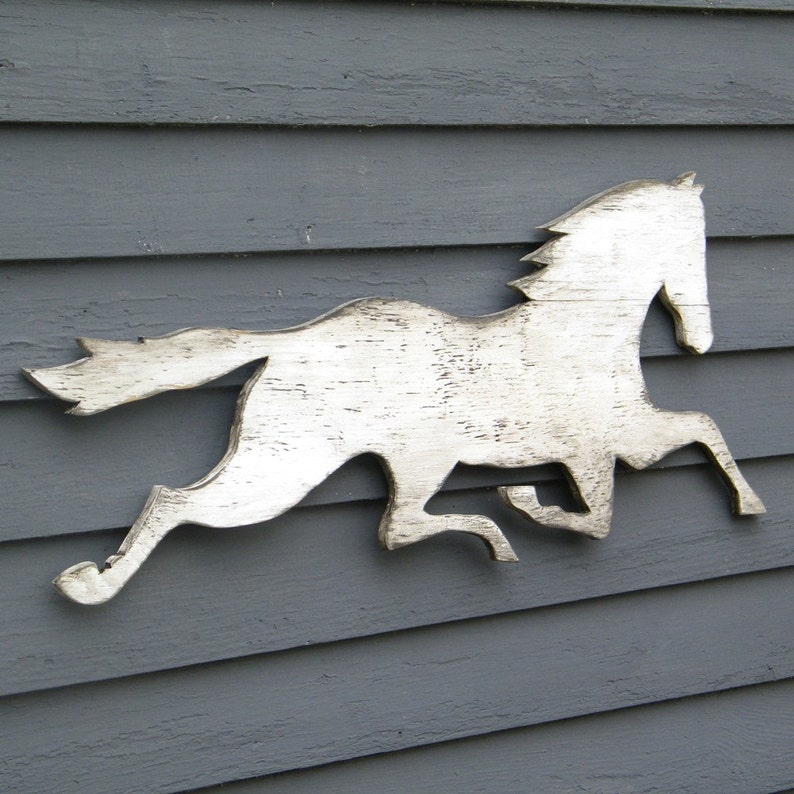 Horse Wooden Horse Decor Country Living Magazine Horse Gift Etsy