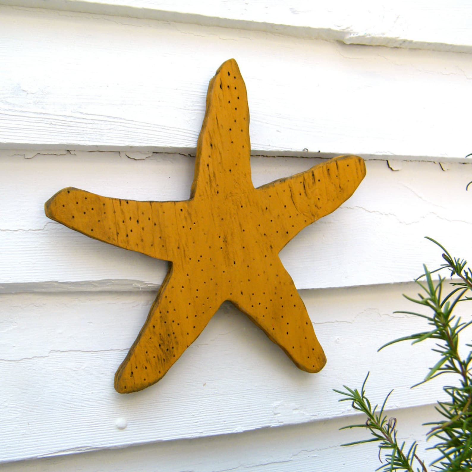 Starfish Wall Art Wooden Starfish Wall Decor Large Starfish Etsy