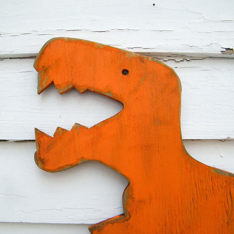 Dinosaur Room Decor, Wood T Rex Wall Art, Large Art, Children's Bedroom Decor, 27 Great Colors to Match Your Childs Room image 3