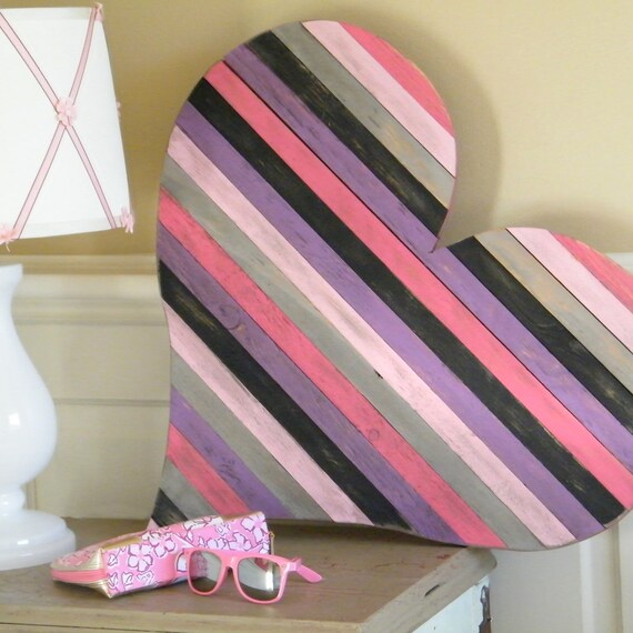 Large Wooden Heart Pallet Heart Large Heart Wall Art Wooden